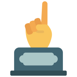 One finger icon