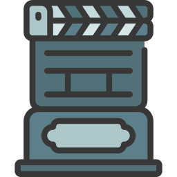 Film clapperboard icon