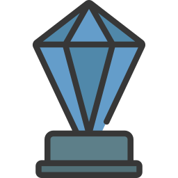 Crystal glass icon