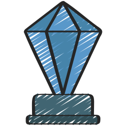 vetro di cristallo icona