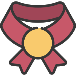 cinta medalla icono