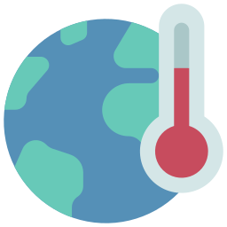 opwarming van de aarde icoon