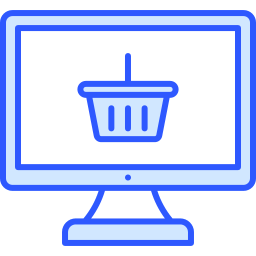 Online shopping icon