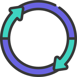 graphique circulaire Icône