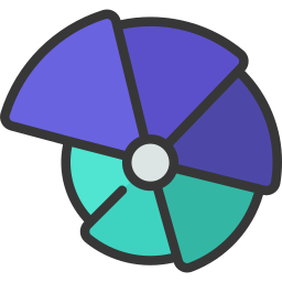 diagramme circulaire Icône