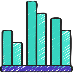 gráfico de barras Ícone