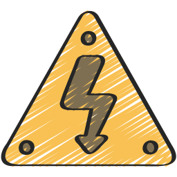elektrisch gevarenbord icoon