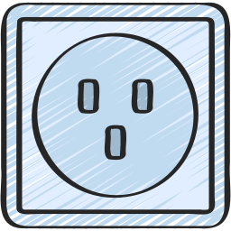 Wall plug icon