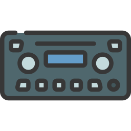 Car radio icon