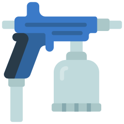 pistola de pintura en aerosol icono