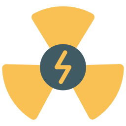 la energía nuclear icono