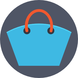 Beach bag icon