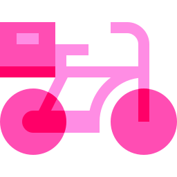 Delivery bike icon