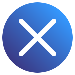 Cross button icon