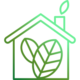 Eco house icon