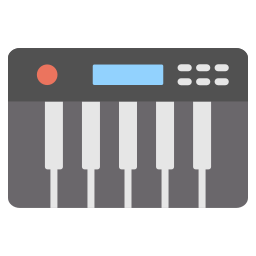 elektrisches keyboard icon