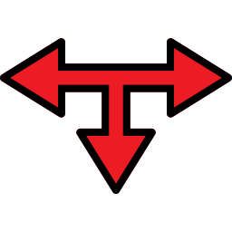 T junction icon