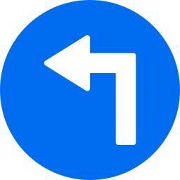 Turn left icon