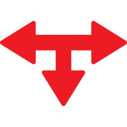 T junction icon