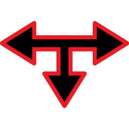 T junction icon