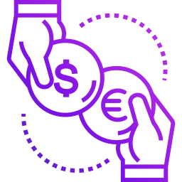 Money exchange icon