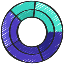 graphique en anneau Icône
