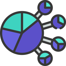 gráficos circulares icono