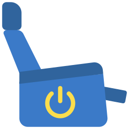 sillón reclinable icono