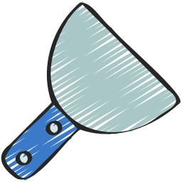 couteau à mastic Icône
