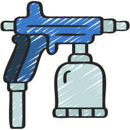 Spray paint gun icon