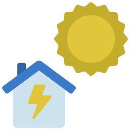 energía solar icono