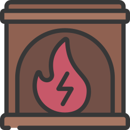 Electric fire icon