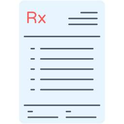 Medical prescription icon