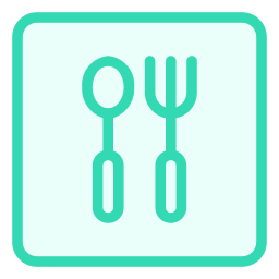 Spoon and fork icon