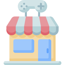 negozio di giochi icona