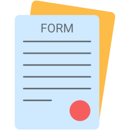 formulário de registro Ícone