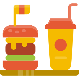 comida y bebida icono