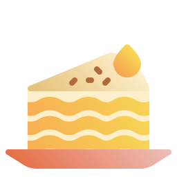 part de gâteau Icône