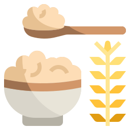 коричневый рис иконка