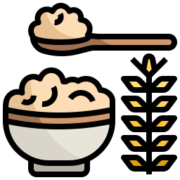 коричневый рис иконка