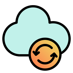 sincronizzazione cloud icona