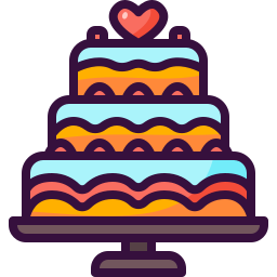 Wedding cake icon