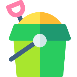 Sand bucket icon