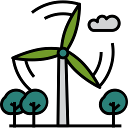 energía eólica icono