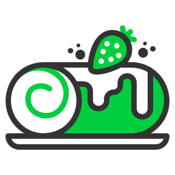 Roll cake icon