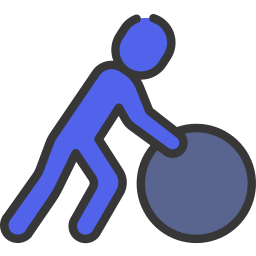Rolling wheel icon