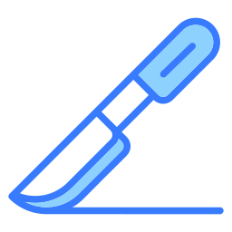 Surgical knife icon