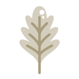 foglia di quercia icona