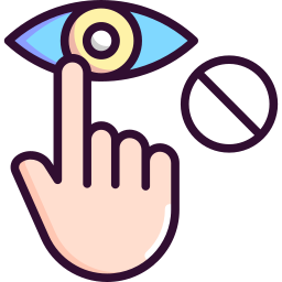 niet aanraken icoon
