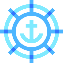 Ship wheel icon